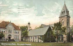 St. Luke's Church Kalamazoo, MI Postcard Postcard