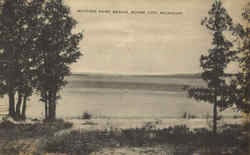 Whiting Park Beach Boyne City, MI Postcard Postcard