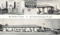 The Virginian Court Motel Postcard