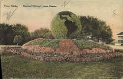 Floral Globe, National Military Home Leavenworth, KS Postcard Postcard