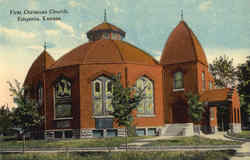 First Christian Church Emporia, KS Postcard Postcard