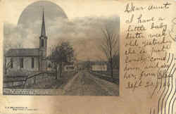 Main Street Looking North, Roscoe Rockland, NY Postcard Postcard