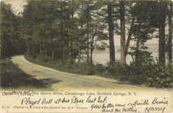 Pine Grove Drive, Canadarago Lake Postcard