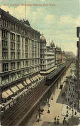Sixth Avenue, Shopping District Postcard