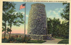 First Monument To George Washington Boonsboro, MD Postcard Postcard