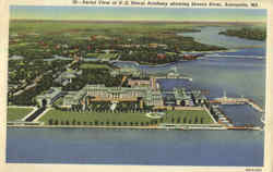 Aerial View of U. S. Naval Academy Postcard