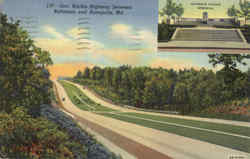 Gov. Ritchie Highway between Baltimore and Annapolis Maryland Postcard Postcard