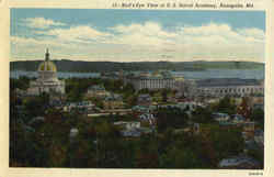 Naval Academy Bird's-Eye View Annapolis, MD Postcard Postcard