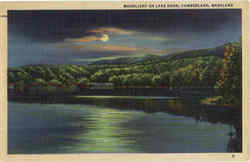 Moonlight on Lake Koon Postcard