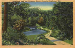 Greetings from the Nazarene Camp Grounds Postcard