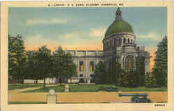 Chapel U. S. naval Academy. Postcard