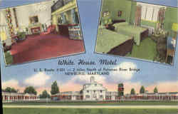 While House Motel Newburg, MD Postcard 