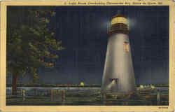 Light House Overlooking Chesapeake Bay Postcard
