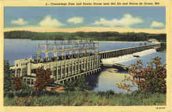 Conowingo Dam and Power House near Bel Air and Havre de Grace Maryland Postcard Postcard