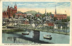 View of West Side, Potomac River Postcard