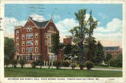 Richmond and Newell Hall, State Normal School Postcard