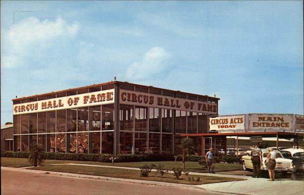 Entrance Building to the Circus Hall of Fame Sarasota Florida