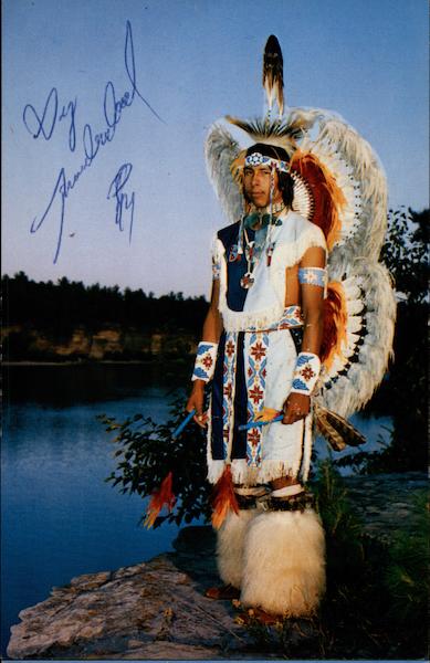 Gary Thundercloud - Hand Signed Wisconsin Dells Vernon C. Bailey