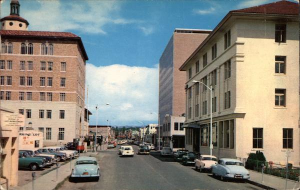 Gold Avenue Looking East From Fifth Street Albuquerque New Mexico