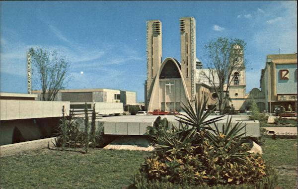A view of the Cathedral at the Square Reynosa Mexico