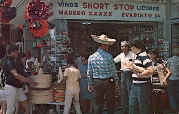 Busy Market Scene Nuevo Laredo Mexico