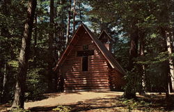 Chapel in the Pines, Hartwick Pines State Park Grayling, MI Postcard Postcard