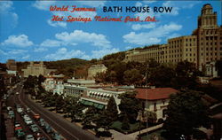 World Famous Bath House Row Hot Springs National Park, AR Postcard Postcard