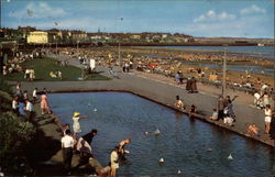 South Sands and Children's Lake Bridlington, United Kingdom Yorkshire Postcard Postcard