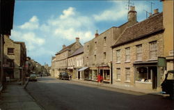 View of Long Street in Tetbury UK United Kingdom Gloucestershire Postcard Postcard