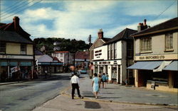 Village Squre Braunton, England Postcard Postcard