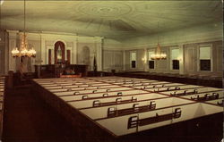 Interior of the First Congregational Parish Church Kennebunk, ME Postcard Postcard