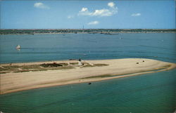 Aerial View of Long Point Light Postcard