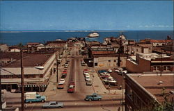 View of Main Street in Port Angeles Postcard
