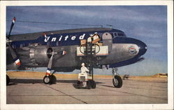 United Airlines Ground Crew Postcard
