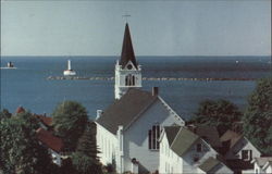 Ste. Anne De Michilimackinac Mackinac Island, MI Postcard Postcard