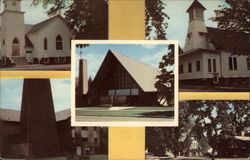 Five Churches of the City Cass City, MI Postcard Postcard