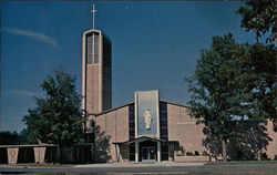 St. Mary's Church Big Rapids, MI Postcard Postcard