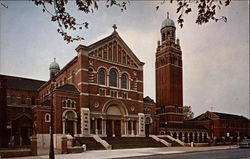 Holy Redeemer Church, Campanile, and Redemptorist Monastery Postcard