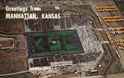 Band Day, Kansas State University Manhattan, KS Postcard Postcard