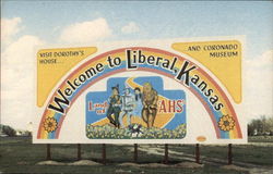 Welcome to Liberal, Kansas Postcard 