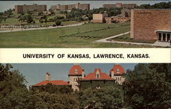 University Campus Lawrence, KS Postcard Postcard