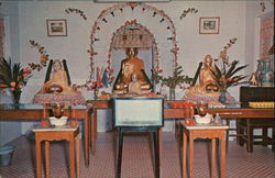 Strain Room in Burmese Buddhist Temple Postcard