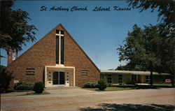 St. Anthony Church Liberal, KS Postcard Postcard