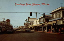 Ave. Revolucion, main Tourist Shopping Area Postcard