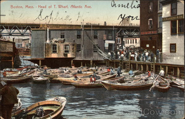 Head of T. Wharf, Atlantic Avenue Boston Massachusetts