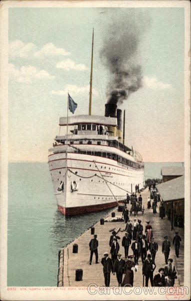 Str. North Land at the Dock Mackinac Island Michigan