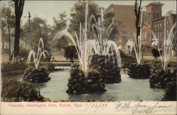 Fountain - Washington Park Detroit Michigan