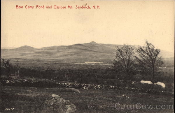 Bear Camp Pond and Ossipee Mt Sandwich New Hampshire