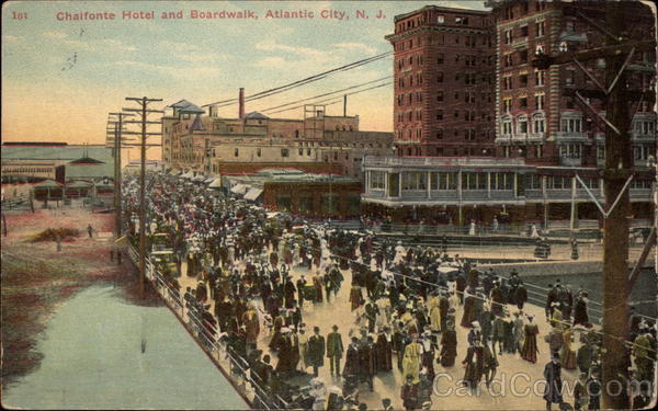 Chalfonte Hotel and Boardwalk Atlantic City New Jersey