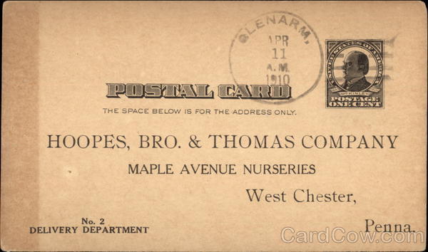 Hoopes, Bro. & Thomas Company, Maple Avenue Nurseries West Chester Pennsylvania